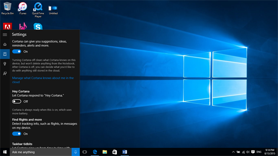 Hướng dẫn kích hoạt trợ lý ảo Cortana trên Windows 10 và các thao tác